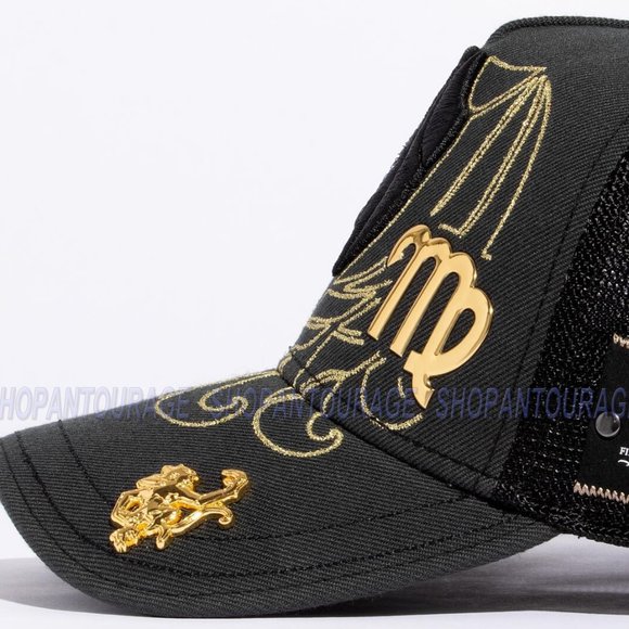 Red Monkey Virgo Black RM1425 New Zodiac Series Limited Edition Trucker Hat Cap - Picture 4 of 8